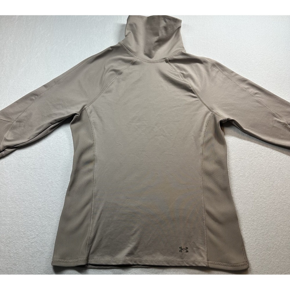 Under Armour UA Meridian ColdGear‎ Funnel Neck Pullover Women's Large Beige